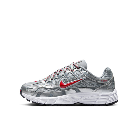 P-6000 Metallic Silver | Gym Red