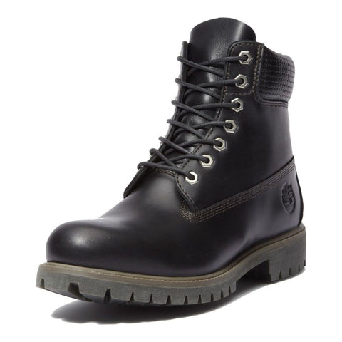 Premium 6 Inch Lace Up Waterproof Boot Black