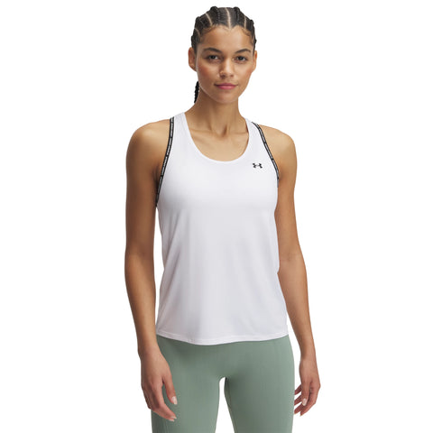 Tech Knockout Tank White | Black