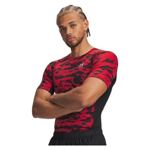 UA HG Printed SS Black | Red