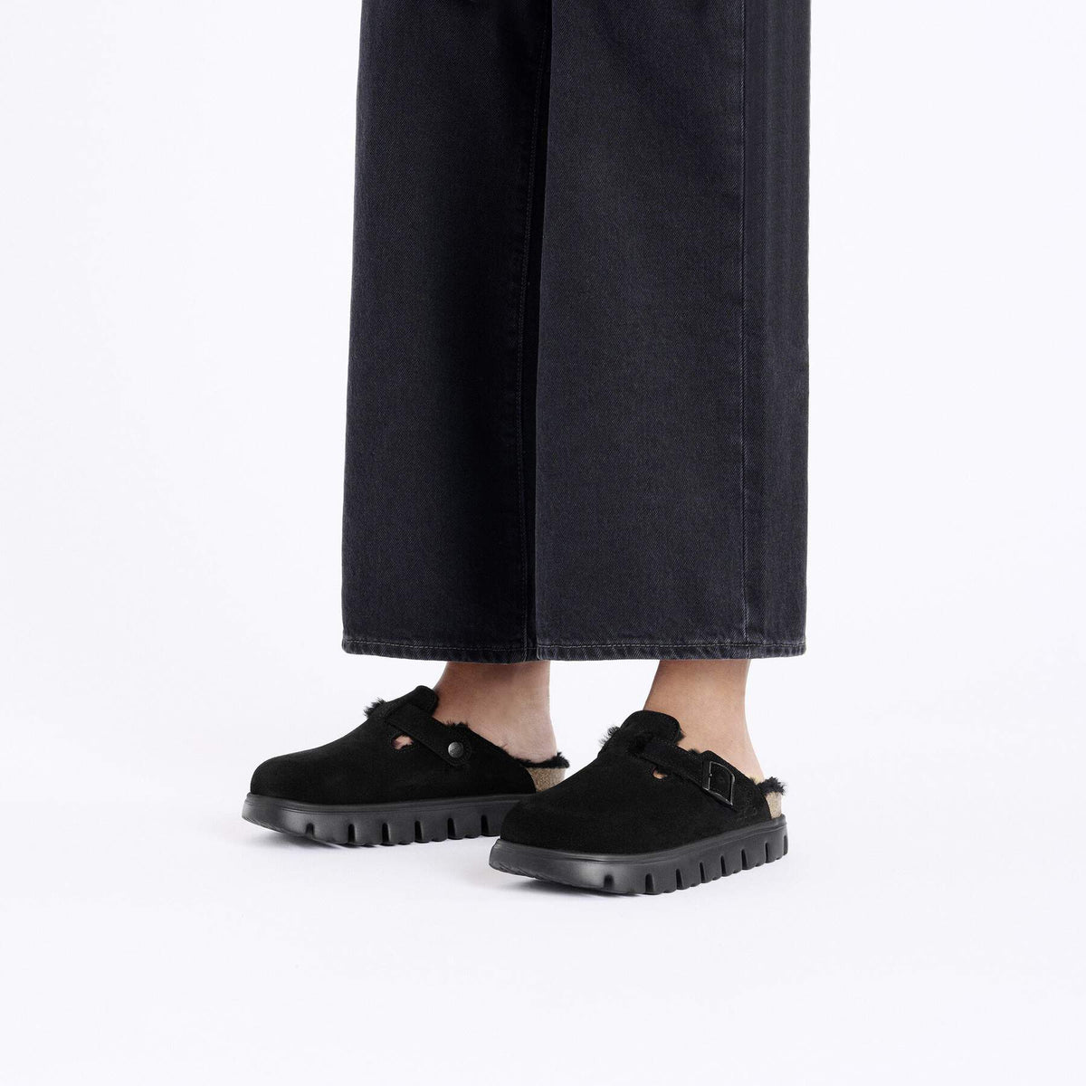 Birkenstock Boston Chunky Suede Leather