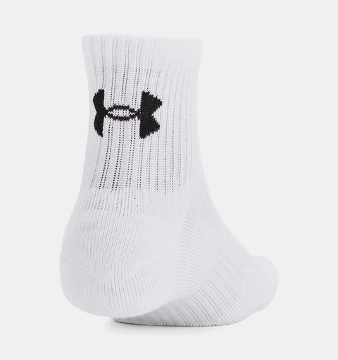 Lot de 3 chaussettes UA TC Quarter blanches