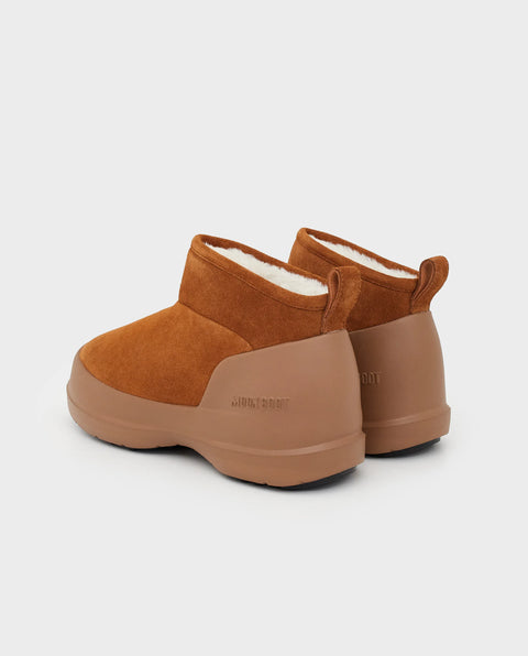 Luna Low Boot Suede Cognac