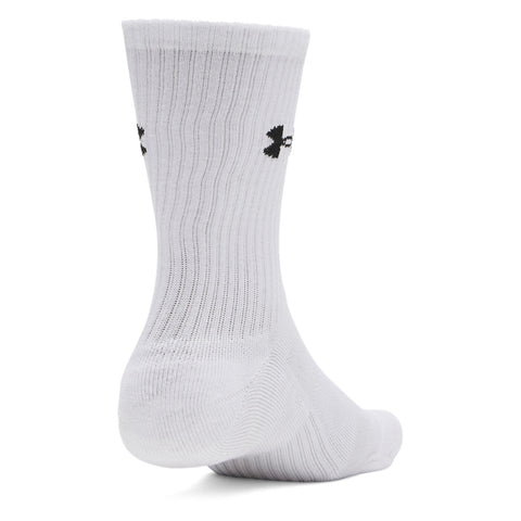 UA Performance Cotton 3P Crw Blanc