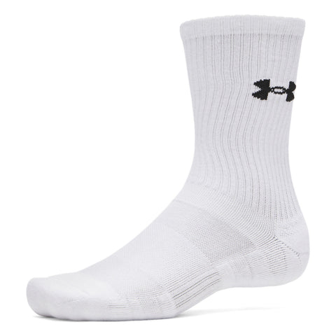 UA Performance Cotton 3P Crw Blanc