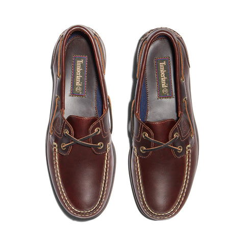 Chaussures bateau classiques 2 œillets marron moyen