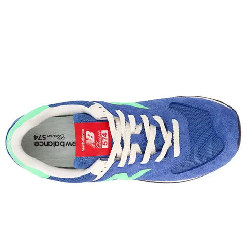 New Balance 574 Blue / Limegroen U574BSC