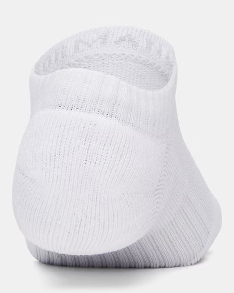 UA Performance Cotton 3 paires de chaussettes ras du cou en coton blanc