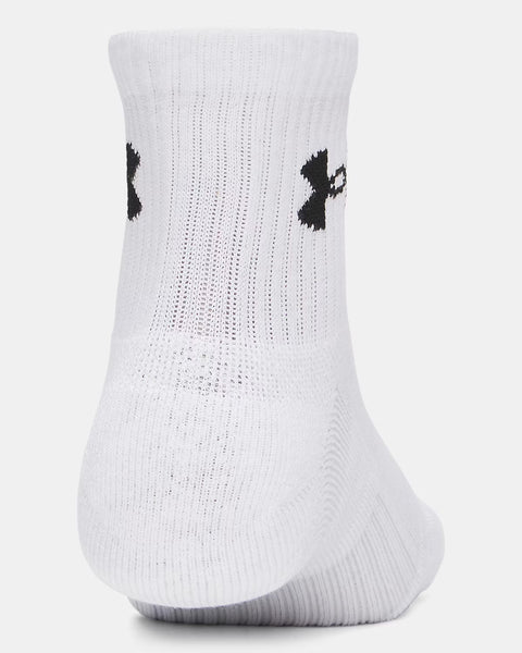 UA Performance Cotton 3P Crw Blanc | Steel