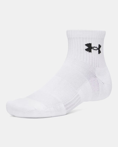 UA Performance Cotton 3P Crw Blanc | Steel