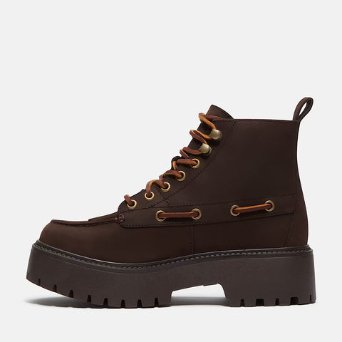 Stone Street Mid Lace Boot Dark Brown