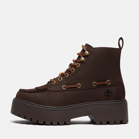Stone Street Mid Lace Boot Dark Brown