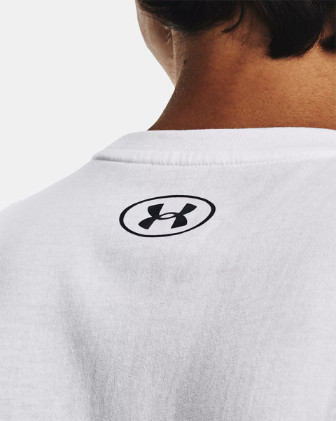 UA Left Chest Cut Off Tank White