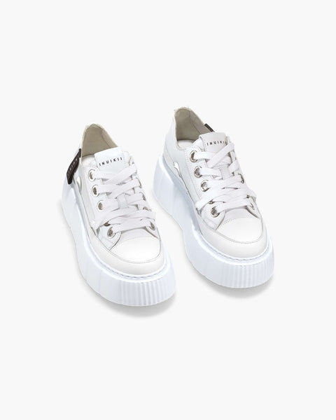 Leren Matilda Low Wit