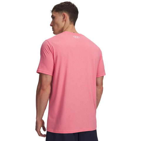 UA M Sportstyle LC SS Bittersweet Pink | Blanc