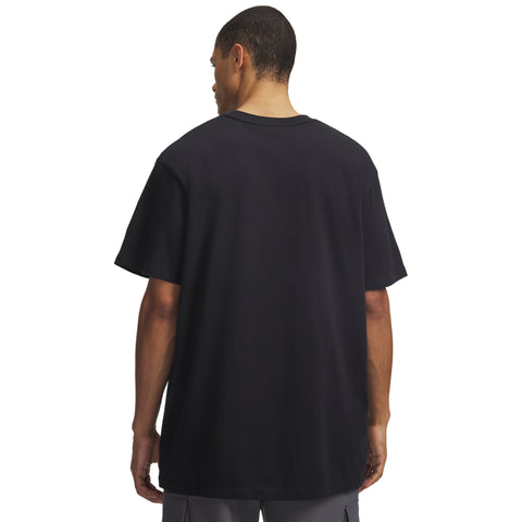 UA M Logo Emb Heavyweight SS Noir