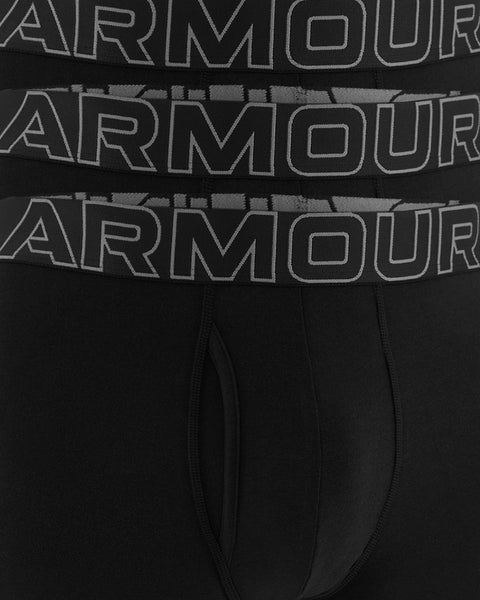 UA Performance Cotton Solid 3in 3PK Black